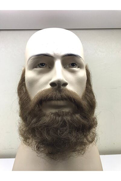 TheHairKraft Gerçek Görünümlü El Yapımı Takma Sakal & Bıyık Seti – HD Tül Üzerine İşlenmiş