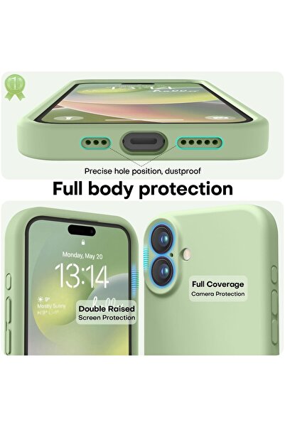 Flippy Husa Protectie Matte TPU, Flippy, pentru Apple iPhone 16, Protectie Camera, Antizgariere, Verde