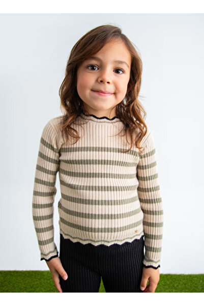 Abel & Lula Abel Lula Girls' Striped Knit Sweater