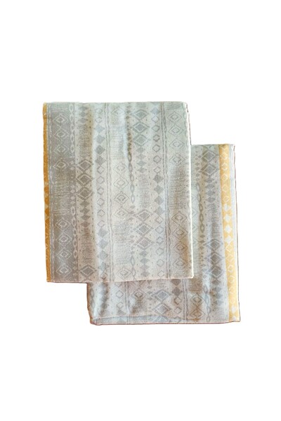 Kotonia Home Σετ 4 μαξιλαροθήκες, 100% βαμβάκι, εκλεκτό χρώμα, γκρι, 50x80 cm, 12