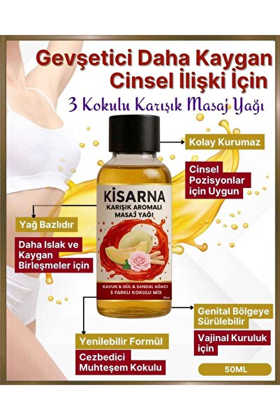 Kisarna Yağlar Masajlar İçin Özel Bölgelere Sürülen Egzotik Karışık Kokulu Ma...