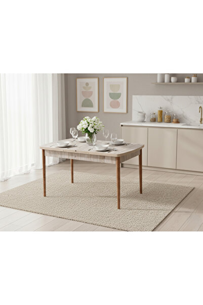 JoyMassa 80 X 130 AÇILABİLİR YEMEK MASASI (AÇILDIĞINDA 80 X 170 OLMAKTADIR )