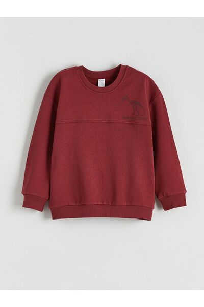 LC Waikiki Lcw Kids Dinosaur Printed Boys' Sweatshirt and Sweatpants