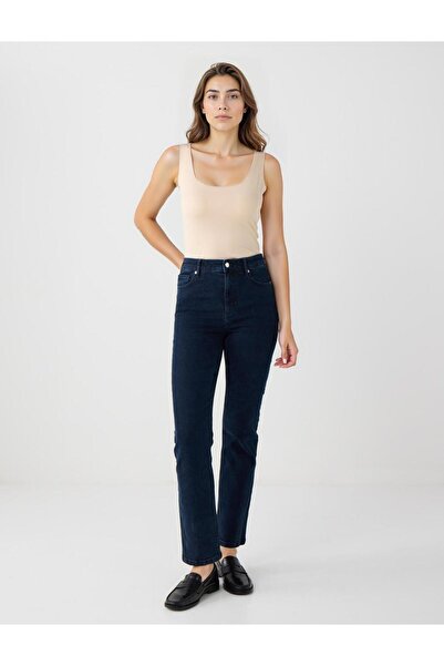Jimmy Key Mavi Dar Kesim Normal Bel Normal Paça Denim Pantolon