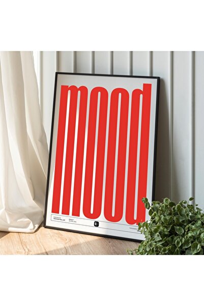 Esci Design Black Framed Written Table - Mood Table - Typography Table - Modern Trend Table - Living Room Table