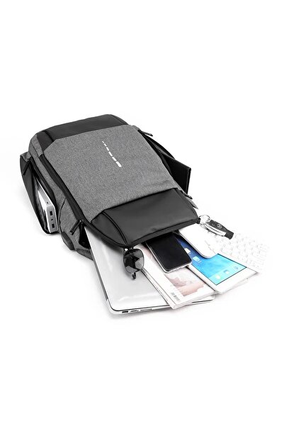 Allmati Rucsac multifunctional pentru laptop, Buzunar antifurt, impermeabil, mufa usb, laptop