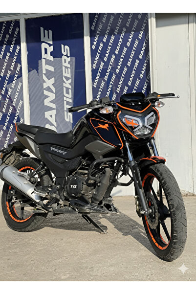 Banxtre مجموعة ملصقات تفاصيل ملونة مكونة من 17 قطعة لـ TVS Raider