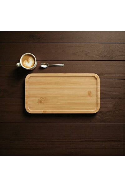 KAVEH Bambu Ahşap Kare Servis Sunum Tabağı Kahvaltılık Sunumluk