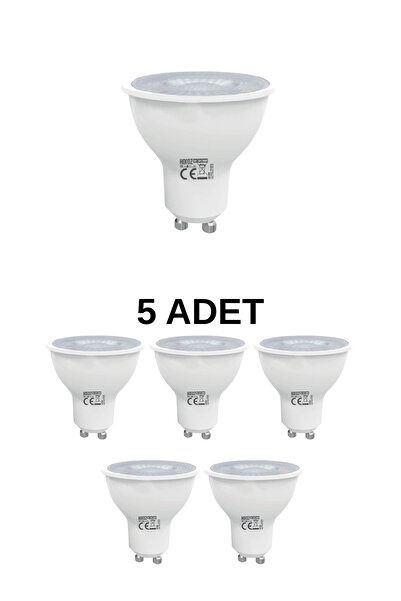 Horoz 001-064-0006 Led Ampul 6W Beyaz Işık GU10 Duy - 5’li Paket