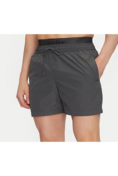 Calvin Klein Erkek Haki Deniz Şortu KM0KM01104