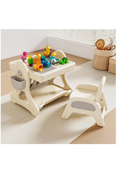 COOYA Kids Activity Table and Chair Set, Craft Learn Play Water Sand Table for Boys Girls, All-in-One