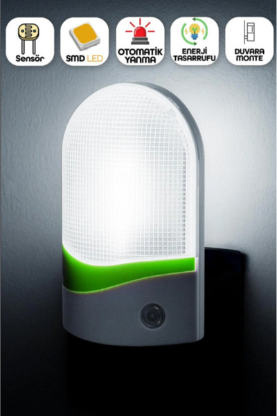 NUBLADO Otomatik Gece Lambası Işığa Duyarlı LDR Sensörlü Fotoselli Karanlık Sensörlü Işık Renkli 8884