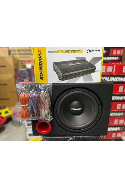 Soundmax FULL SET SX-FC12 30 CM 1500 WATT SUBWOOFER BAS SX-3000.4 40HM 4X70W ...