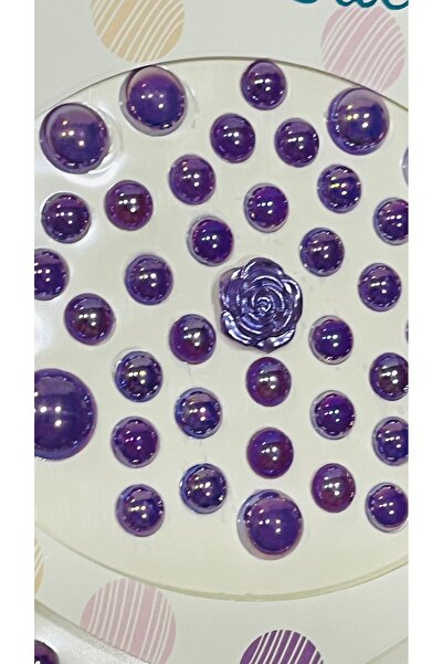 Next Plus Purple Love 3D Three-dimensional Stone 110 bucăți autocolant strălu...