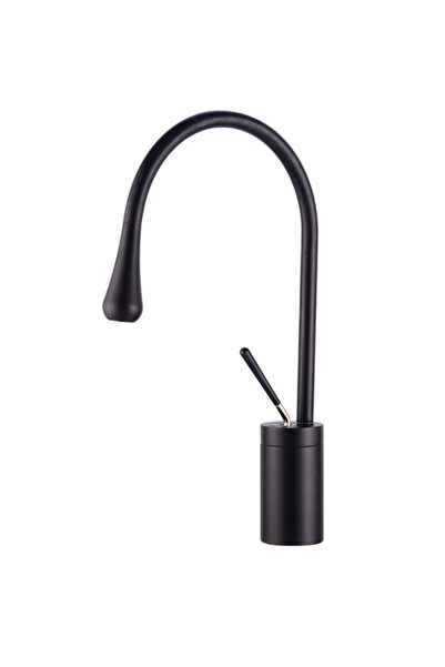 Trendy's Μπαταρία νιπτήρα TRENDY'S, μεσαίου ύψους, ματ μαύρο