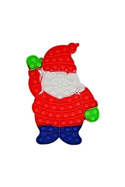 Juls Jucărie antistres din silicon, Pop It Now and Flip It, Moș Crăciun, Alba...