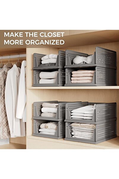 vesta life 3 Pieces Closet Organizer, Sliding Shelf Closet Inside Clothing Organizer Adjustable Shelf