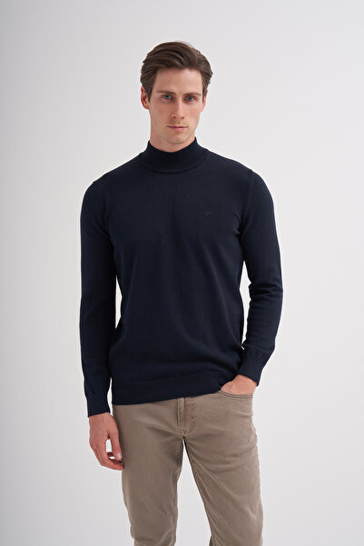 Cazador 24KCEEO03603 Lacivert Erkek Boğaz Ve Bilekten Lastikli Bisiklet Yaka ...