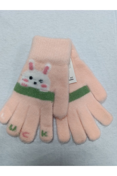 Kitti قفازات صوفية للفتيات من عمر 4-8 سنوات