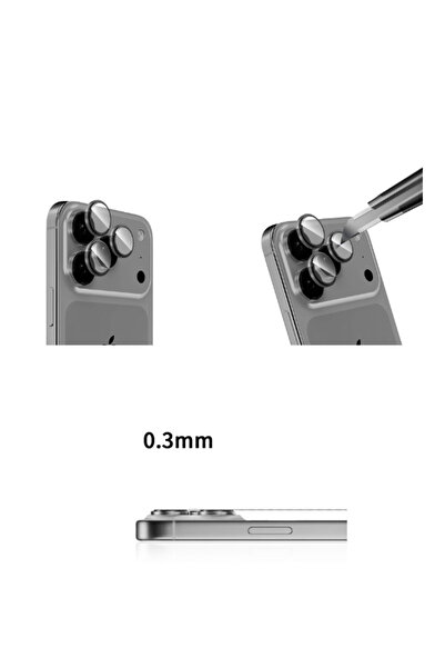 PEXURA TECH iPhone 17 Pro Camera Protective Lens [Sapphire Coating] 9H Anti-Scratch Zero Quality Loss