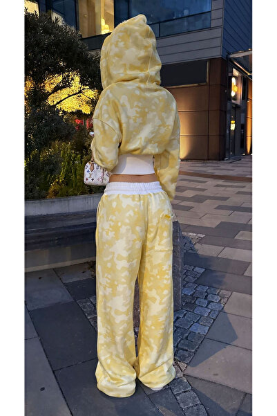 Touz Moda Restock Kamuflaj Baggy Alt Üst Eşofman Takımı ( 3 İplik Şardonlu)