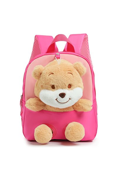 Allmati Ghiozdan gradinita, cu figurina din plus, Baby Bear Roz