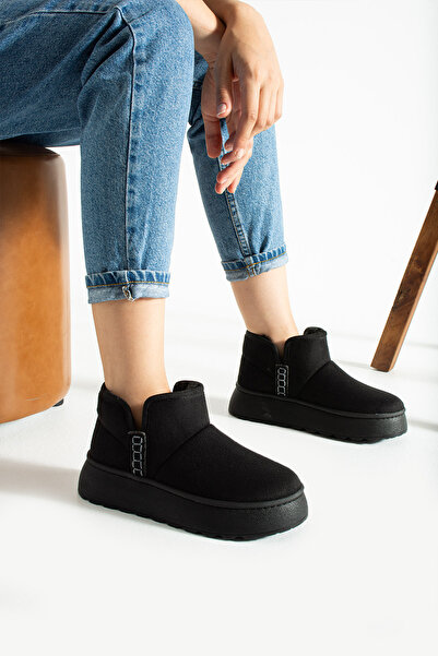 Prosheck Kadın Kürklü Kalın Tabanlı Bot