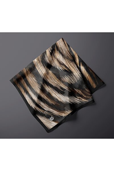 Levidor Wavy Zebra Pattern Sparkling Crystal Scarf