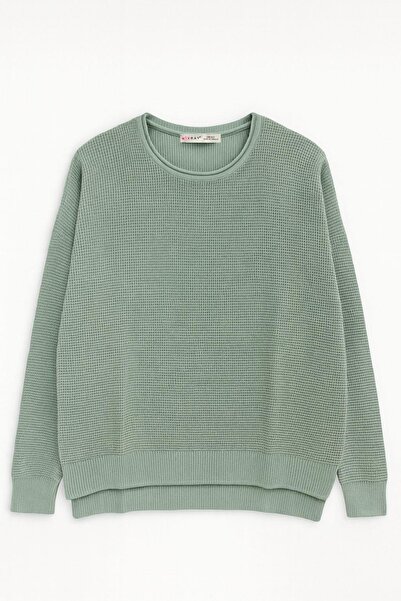 Mixray 6183 Tricotaj Nopeli supradimensionat pentru femei, subțire B basic Pu...