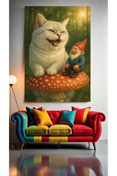 özkacar MAGIC MUSHROOM 1 Home Wall Salon Salon de înfrumusețare Birou Magazin...