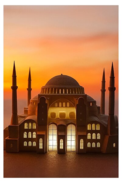 Generic 3D Baskı Ayasofya-I Kebir Cami-I Mimari Maket – Boyasız ve Işıksız ( DIY - Koleksiyonluk Model)