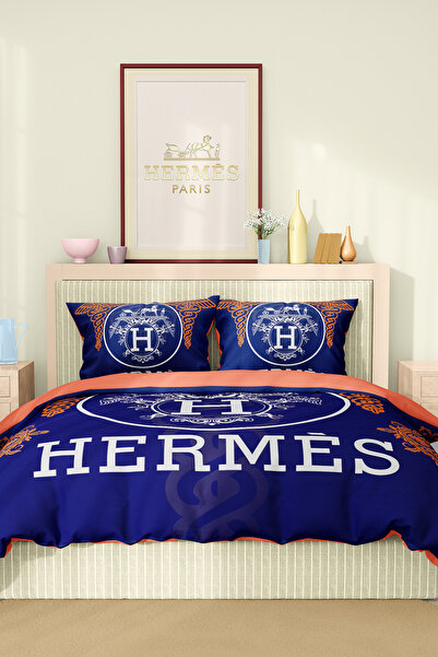 Marcalanya Duvet Cover Set Double Size Cotton Satin Fabric 6 Pieces 3D Digital Printing Duvet Cover Set Model No: