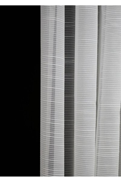 Miabella Home Sheer White Curtain 140x250 Cm | Single Wing, Washable, Stylish and Light Transmitting Fabric