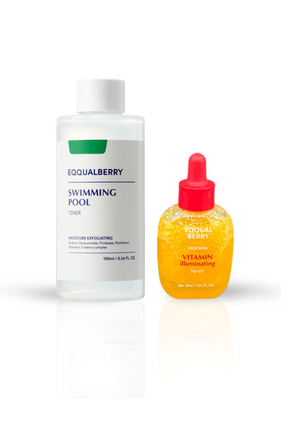 EQQUALBERRY Swimming pool Toner (155 ml) + Vitamin Illuminating Serum 30ml