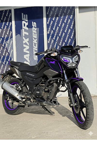 Banxtre TVS Raider için 17 Parça Renkli Detay Sticker Seti
