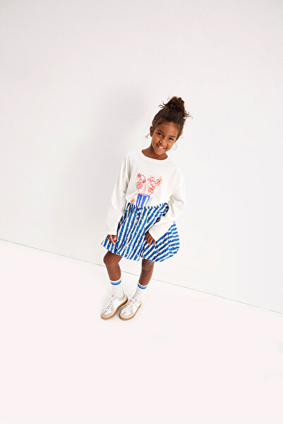 Marvy Flower Printed Long Sleeve Tshirt