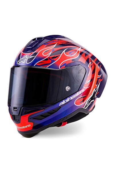 Alpinestars Supertech R10 Carbon Flyte Spor Motosiklet Kaskı Kırmızı Siyah