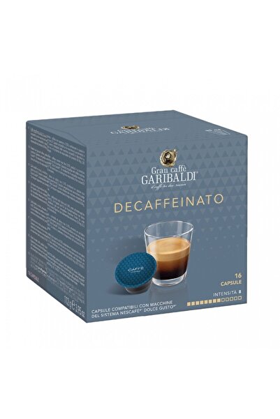 Garibaldi Capsule cafea Decaffeinato compatibile Dolce Gusto 16 capsule, 112 gr
