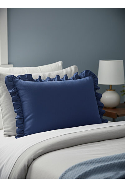 Mery Tekstil غطاء وسادة مكشكش 100% قطن 50x70 سم