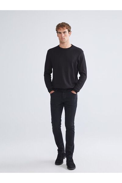 LC Waikiki Siyah 750 Slim Fit Erkek Jean Pantolon