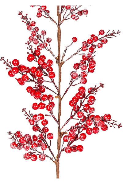 Herdekora Christmas Ornament Pike Berry Kokina Snowy Red 100 Cm.