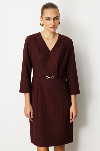 Ekol Buy Midi Dress with Metal Accessories