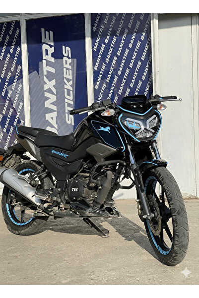 Banxtre TVS Raider için 17 Parça Renkli Detay Sticker Seti