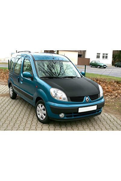 mutlu oto Renault Kangoo (2003–2007) Tam Kaput Koruyucu Suni Deri Maske – Siyah