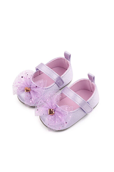 BebeNou Pantofi bebeluși Lila Satin 9-12m (Mărimea 20) LIBHM224-2-C1