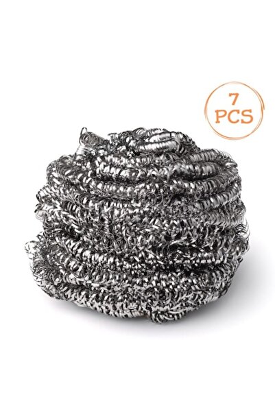 SHOPIENS Cleaning Scouring Pads, Unbranded, Set of 7, Stainless Steel