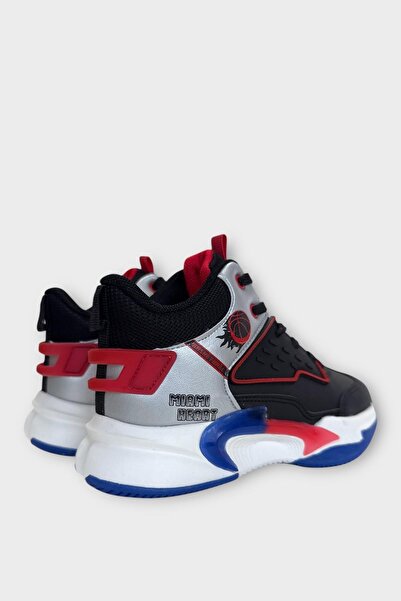 Liger Children's High-Top Basketball Style Sneakers Black