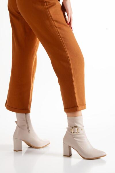 LEYDİ SHOES JESİKA СТРЕЧ КРЕМ ЖІНОЧІ ЧОБІТКИ