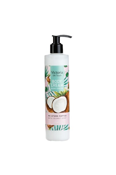Victoria Silk Touch Coconut Scented Body Cream, Moisturizing and Softening, 300ml