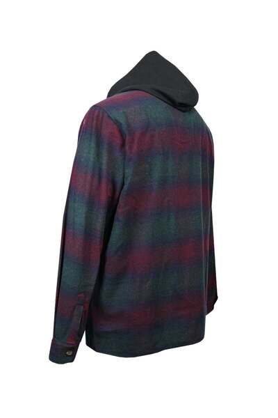 tambattal Large Size Hooded Lumberjack Sweat Plaid (Wide Comfortable Fit)